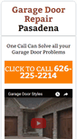 Mobile Screenshot of garagedoorrepairpasadenacal.com